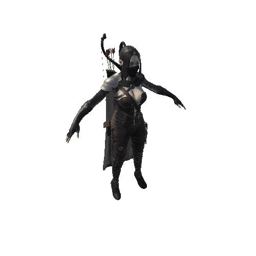 base_mesh_WOMAN_HUNTER_woman Variant